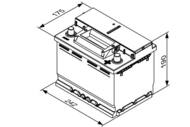 0 092 S4E 051 - Akumulator 60AH 640A P+ BOSCH /EFB/ /START-STOP/ 242X175X190