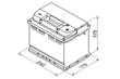 0 092 S50 040 - Akumulator 61Ah 600A P+ BOSCH S5 SILVER 242x175x175 N