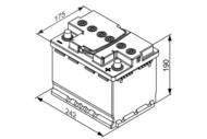 0 092 S5A 050 - Akumulator 60Ah 680 P+ BOSCH AGM /START-STOP/