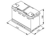 0 092 S5A 110 - Akumulator 80Ah/800 P+ BOSCH START-STOP AGM