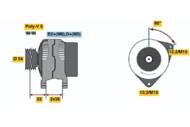 0 124 225 049 - Alternator BOSCH OPEL