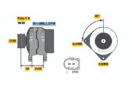 0 124 325 004 - Alternator 12V BOSCH 