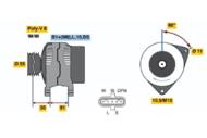 0 124 555 005 - Alternator BOSCH IVECO