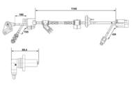 0 265 001 296 - Czujnik ABS BOSCH DB