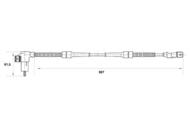 0 265 006 504 - Czujnik ABS BOSCH /tył/ FIAT SCUDO 96-