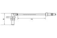 0 265 007 439 - Czujnik ABS BOSCH PORSCHE 911 (996)