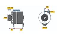 0 986 037 130 - Alternator 12V BOSCH 