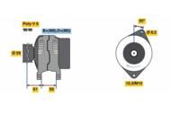 0 986 049 311 - Alternator BOSCH PSA/FIAT