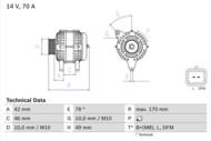 0 986 049 690 - Alternator 12V BOSCH 