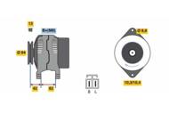 0 986 049 710 - Alternator 12V BOSCH 