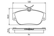 0 986 424 016 - Klocki hamulcowe BOSCH VOLVO 940,960 90-94 (+ABS)