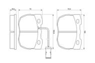 0 986 424 287 - Klocki hamulcowe BOSCH LAND ROVER DISCOVERY 89-98