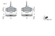 0 986 424 414 - Klocki hamulcowe BOSCH PSA BERLINGO 96-02