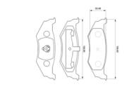 0 986 424 585 - Klocki hamulcowe BOSCH /tył P/ CHRYSLER CRUISER 00-10