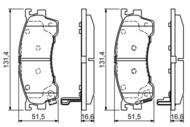 0 986 424 694 - Klocki hamulcowe BOSCH MAZDA 626 91-02