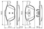 0 986 424 701 - Klocki hamulcowe BOSCH FORD TRANSIT CONNECT 02-