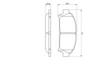 0 986 424 799 - Klocki hamulcowe BOSCH TOYOTA AVENSIS 00-01