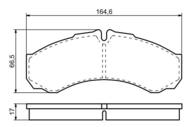 0 986 424 833 - Klocki hamulcowe BOSCH /tył/ RENAULT MASCOTT 99-04