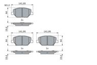 0 986 424 869 - Klocki hamulcowe BOSCH OPEL INSIGNIA B  17- /przód/