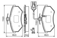 0 986 460 948 - Klocki hamulcowe BOSCH VAG GOLF III 2,0GTI-2,8VR6 91-95