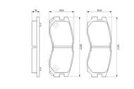 0 986 460 979 - Klocki hamulcowe BOSCH MITSUBISHI GALANT 90-01 /z czujnikiem/