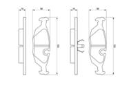0 986 460 996 - Klocki hamulcowe BOSCH /tył/ BMW 3 E30 82-93