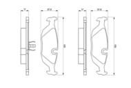 0 986 466 751 - Klocki hamulcowe BOSCH /tył/ BMW 3 E30 82-93