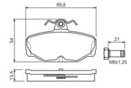 0 986 469 810 - Klocki hamulcowe BOSCH (odp.GDB424/GDB472) FORD SCORPIO/SIERRA