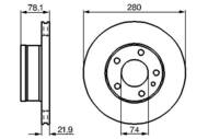 0 986 478 041 - Tarcza hamulcowa BOSCH BMW 7 E23 77-82 WEN.