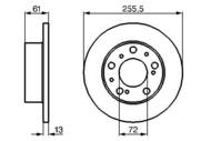 0 986 478 067 - Tarcza hamulcowa BOSCH FIAT DUCATO 81-84 (10,14)