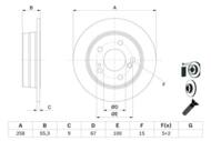 0 986 478 188 - Tarcza hamulcowa BOSCH /tył/ DB W202 C-KLASA 93-00