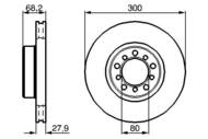 0 986 478 197 - Tarcza hamulcowa BOSCH DB W126 85-91