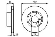 0 986 478 318 - Tarcza hamulcowa BOSCH BMW 5 E34 88-95 WENT.