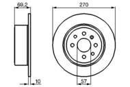 0 986 478 420 - Tarcza hamulcowa BOSCH /tył/ OPEL VECTRA B 95-99