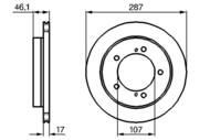 0 986 478 422 - Tarcza hamulcowa BOSCH SUZUKI VITARA 91-98 WEN.