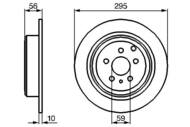 0 986 478 435 - Tarcza hamulcowa BOSCH /tył/ FIAT ULYSSE 94-02