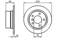 0 986 478 439 - Tarcza hamulcowa BOSCH /tył/ BMW Z3 E367 95-02