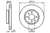 0 986 478 512 - Tarcza hamulcowa BOSCH ALFA ROMEO 164 89-98