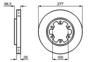 0 986 478 532 - Tarcza hamulcowa BOSCH NISSAN TERRANO 87-06