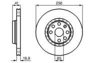 0 986 478 535 - Tarcza hamulcowa BOSCH OPEL VECTRA A 91-95