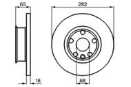 0 986 478 613 - Tarcza hamulcowa BOSCH VAG T4 90-96 KOŁA 15