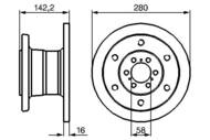 0 986 478 649 - Tarcza hamulcowa BOSCH IVECO DAILY 78-96