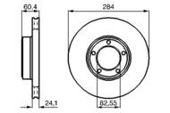 0 986 478 686 - Tarcza hamulcowa BOSCH JAGUAR XJS 88-96