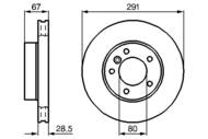 0 986 478 691 - Tarcza hamulcowa BOSCH JAGUAR XJ6 89-97