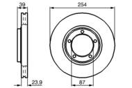 0 986 478 714 - Tarcza hamulcowa BOSCH MITSUBISHI SPACE GEAR 94-00