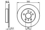 0 986 478 757 - Tarcza hamulcowa BOSCH /tył/ RENAULT LAGUNA 95-01