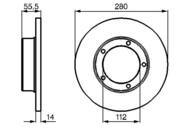 0 986 478 770 - Tarcza hamulcowa BOSCH PSA J9 80-92