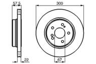 0 986 478 793 - Tarcza hamulcowa BOSCH /tył/ DB W124 93-95 E500