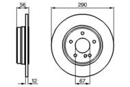 0 986 478 899 - Tarcza hamulcowa BOSCH /tył/ DB S210 96-03 KOMBI