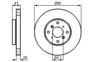 0 986 478 982 - Tarcza hamulcowa BOSCH HONDA ACCORD 98-02